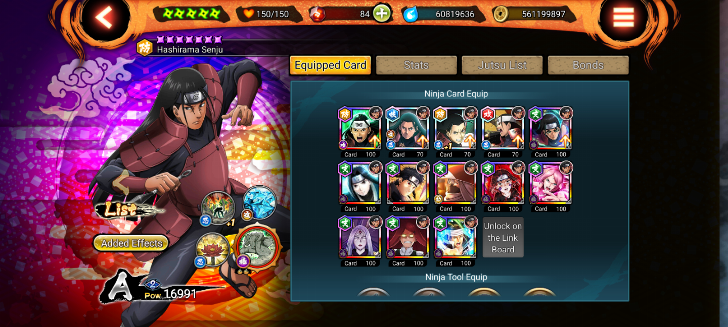 Conta de Naruto X Boruto ninja voltage