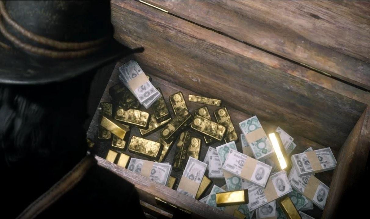 GOLDS BAR RED DEAD ONLINE - 5 BAÚS