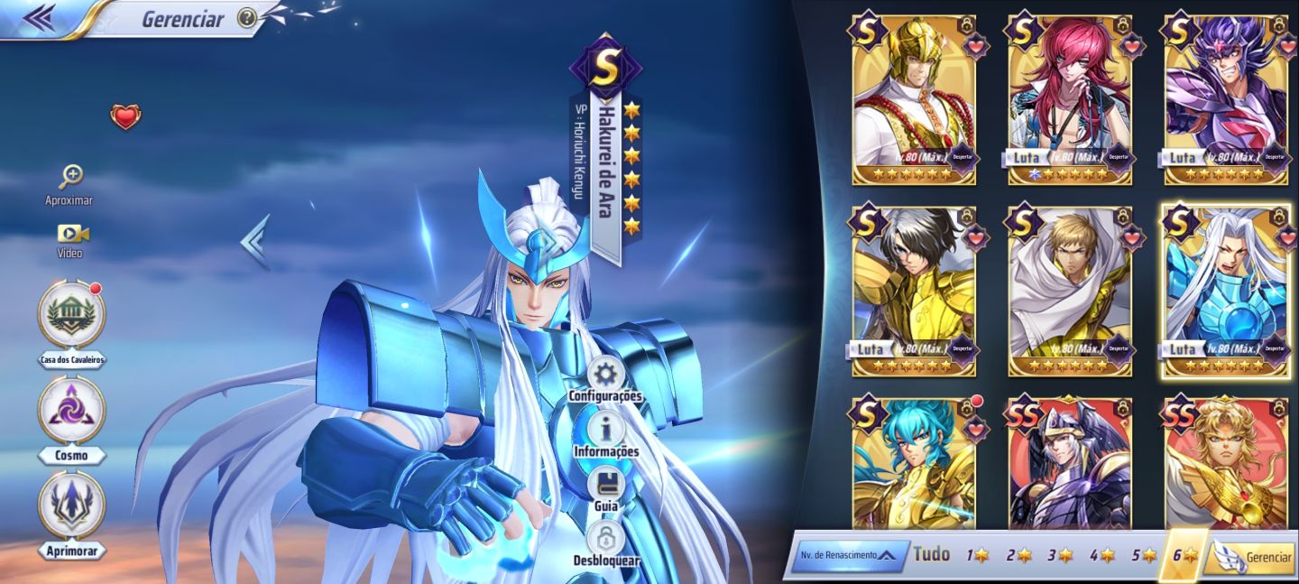 Conta forte A145- Mixer 3 LV 96 Saint Seiya wakening