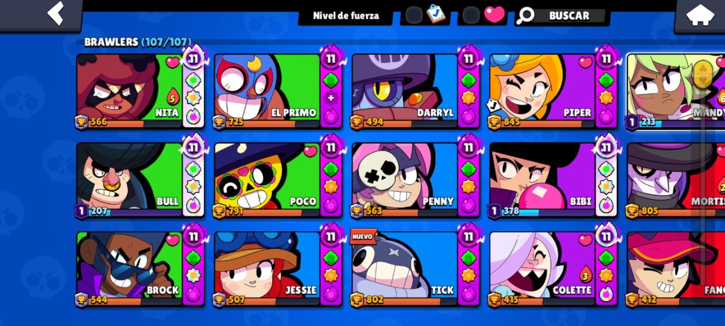 Conta Brawl stars + brinde Clash Royale