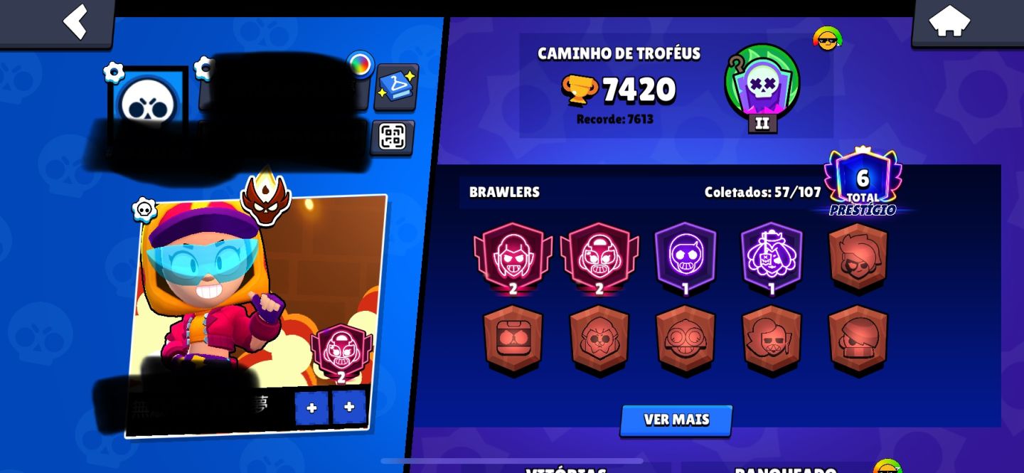Conta iniciante com mestres e 2 prestígio 2