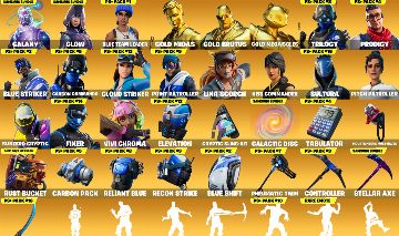Conta de Fortnite OG com skins exclusivas e passes antigos
