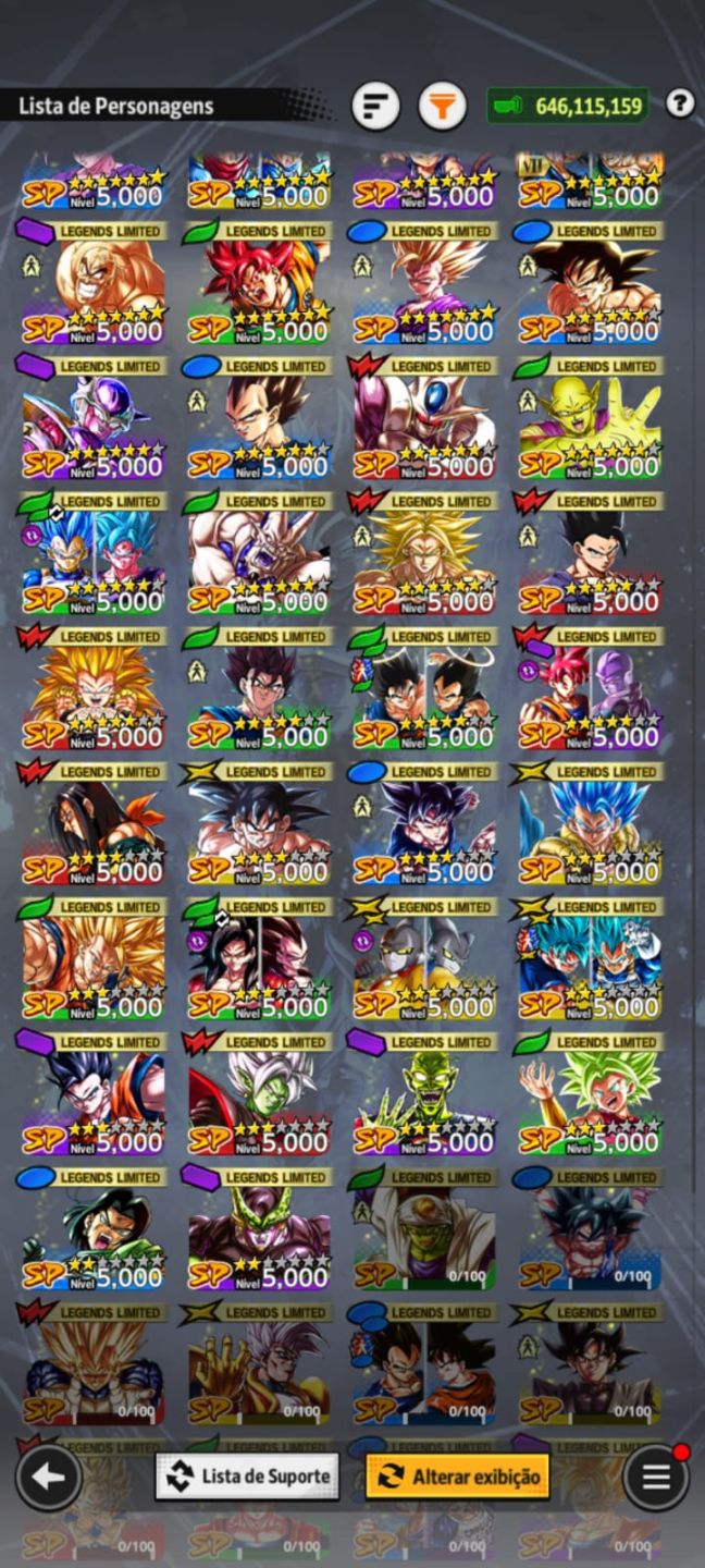 CONTA DE DRAGOMN BALL LEGENDS END GAME