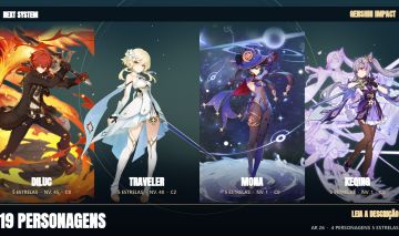 Conta Genshin Impact | AR 26 | 19 Personagens | 4 Lendários 5 |