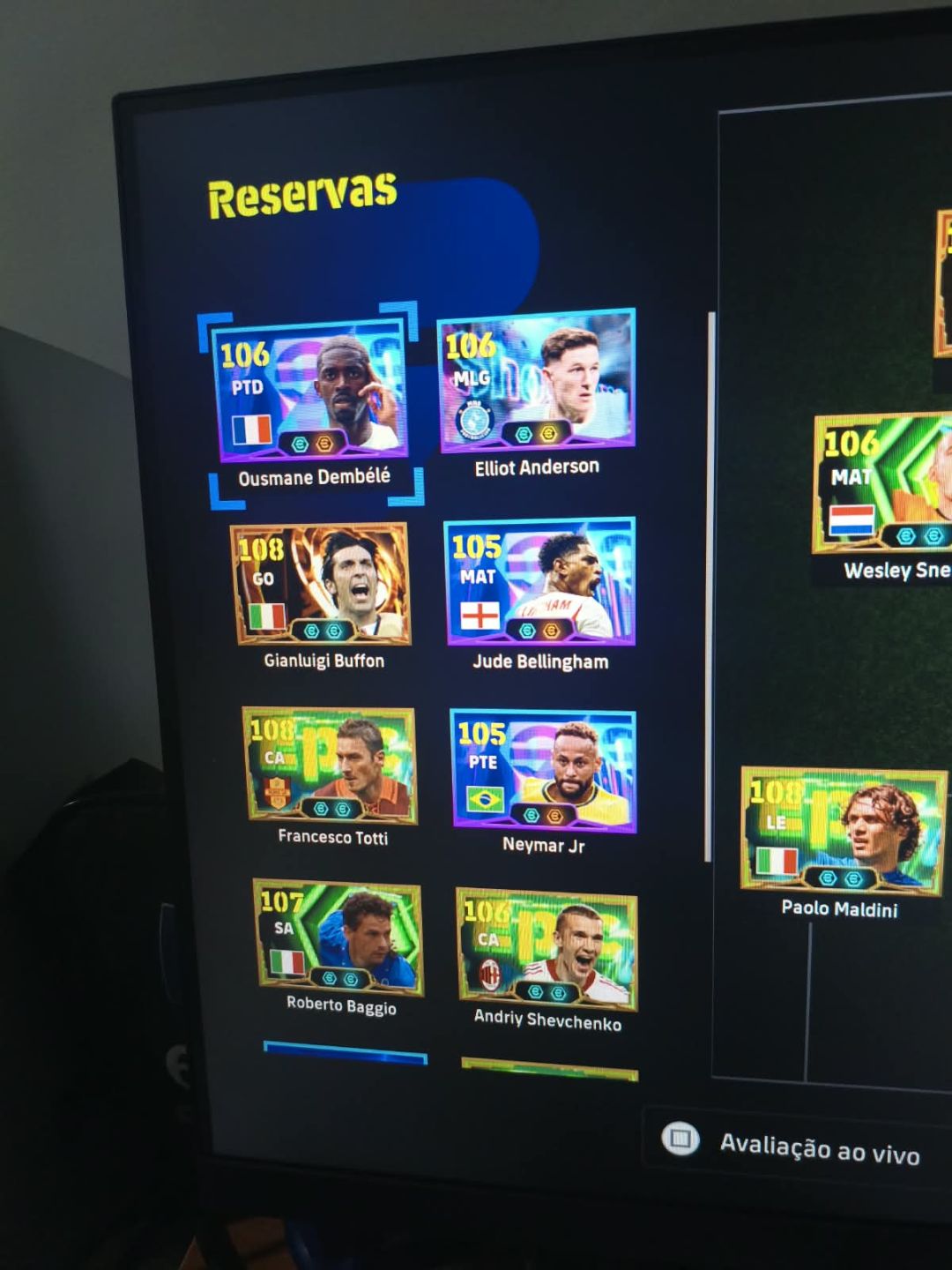 Conta de efootball para console