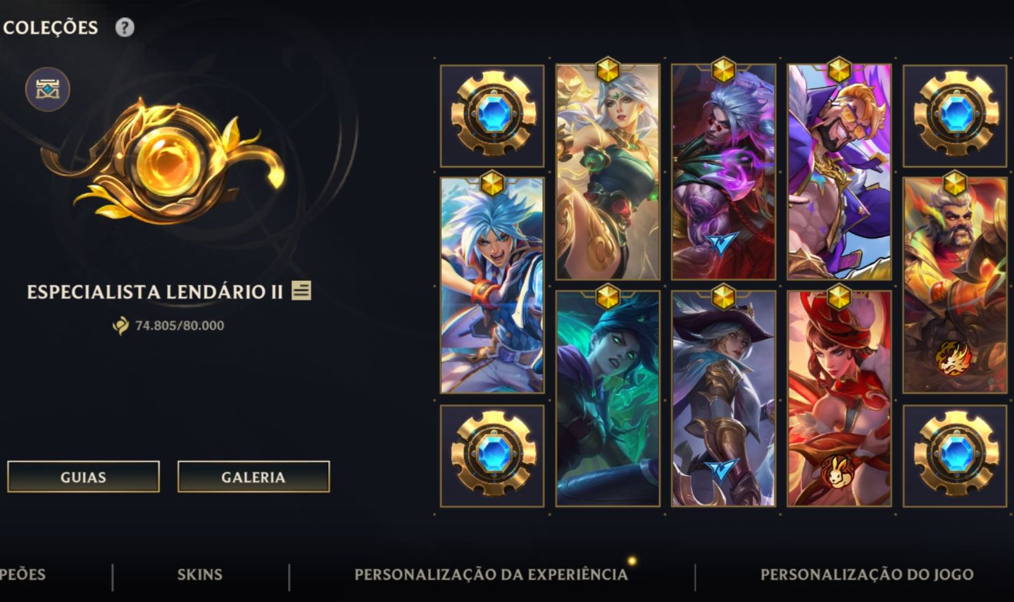 Conta main ADC com mais de 11k em skins