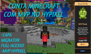 [MVP HYPIXEL] CONTA MINECRAFT ORIGINAL - Minecraft - Contas - GGMAX