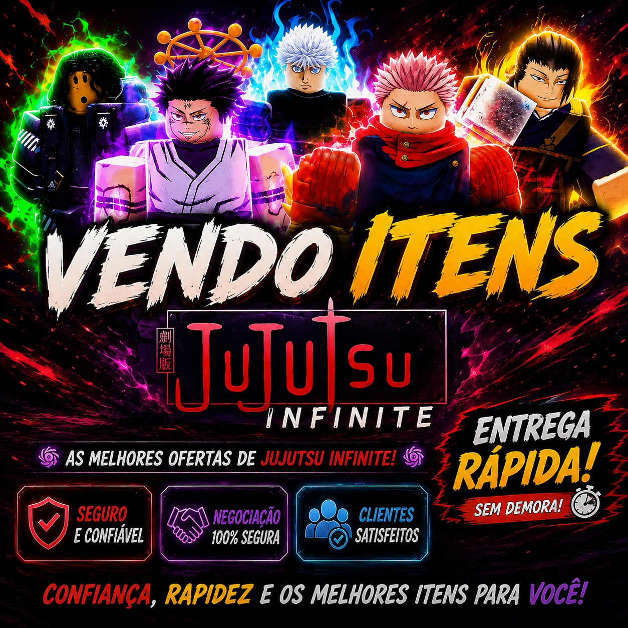 Itens no precinho de jujutsu infinite!