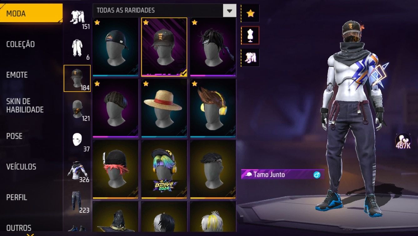 CONTA FF+ 326 PEITAS + JAQUTA ASUS + COELHÃO + MARIONETE + XM8 ATRIBUTADA