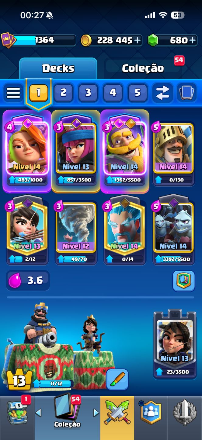 CONTA SUPERCELL ANTIGA | CLASH ROYALE 9 ANOS +CLASH OF CLANS +BRAWL STARS 12K+