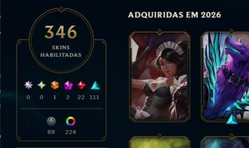 Conta LoL level 1000, Platina 346 SKINS, UDYR GUARDIÃO ESPIRITUAL e muito mais!!