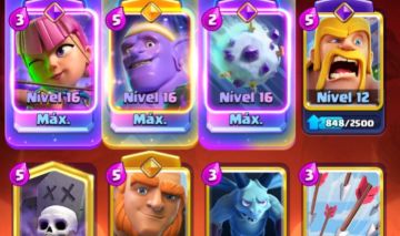 CONTA COM DECK DE GIGANTE CLASH ROYALE