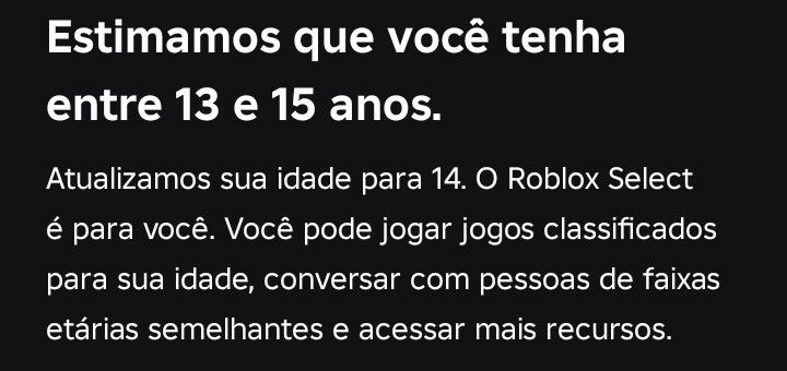 Contas Roblox 13 - 15 ANOS!