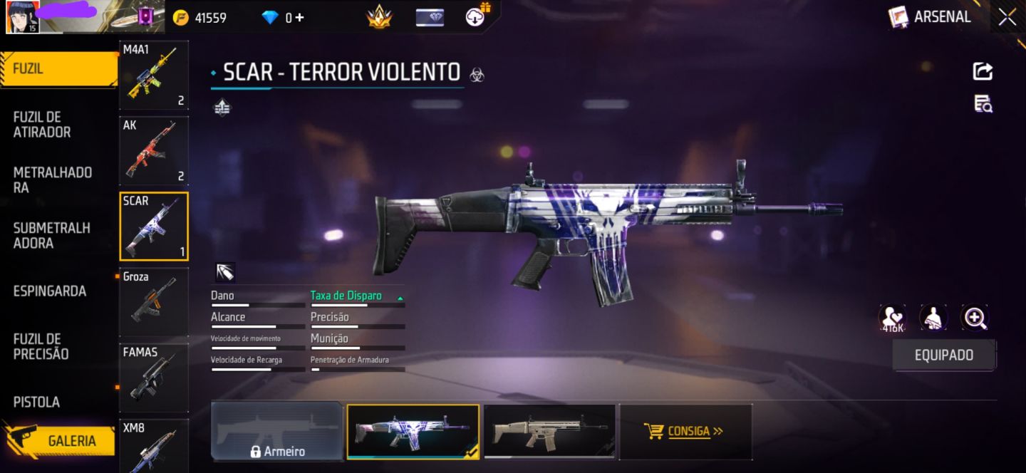 CONTA FREE FIRE COM CONJUNTO JIRAIYA | UMP BOOYAH | CONJUNTO VIBE BORBOLETA