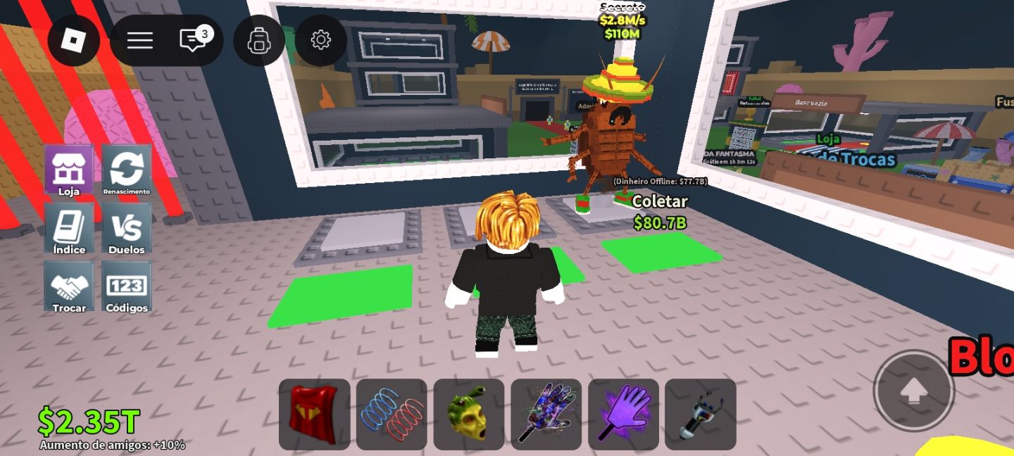 CONTA DE ROUBE UM BRANHOIT (ROBLOX)!