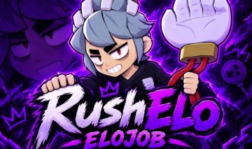 RUSH ELOJOB BRAWL STARS - RANKED, TROFÉUS E BRAWLERS 3K