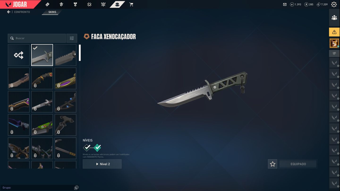 Valorant Conta Lvl 128 | +350 Reais gastos | Vandal Saqueadora e Faca XenoHunter
