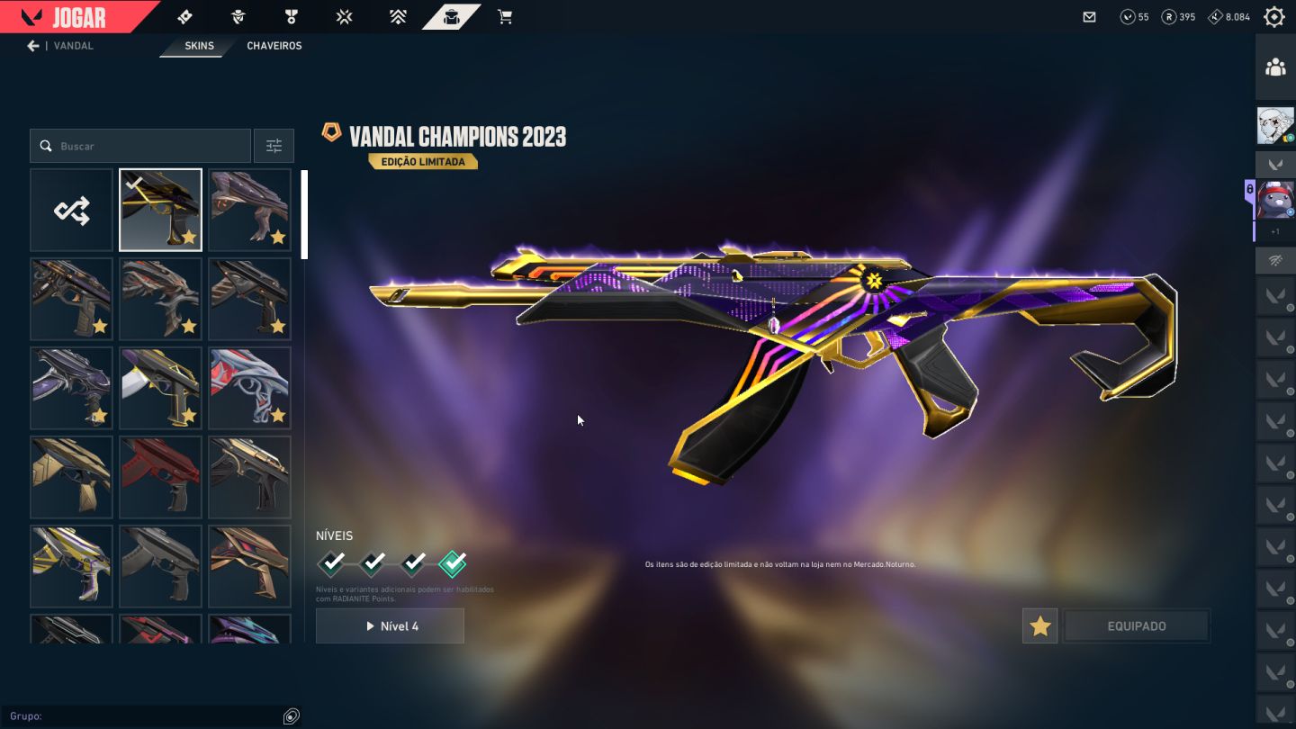 Conta Nvl 427 DIAMANTE | MUITAS SKINS | Pode email | Mando mais fotos