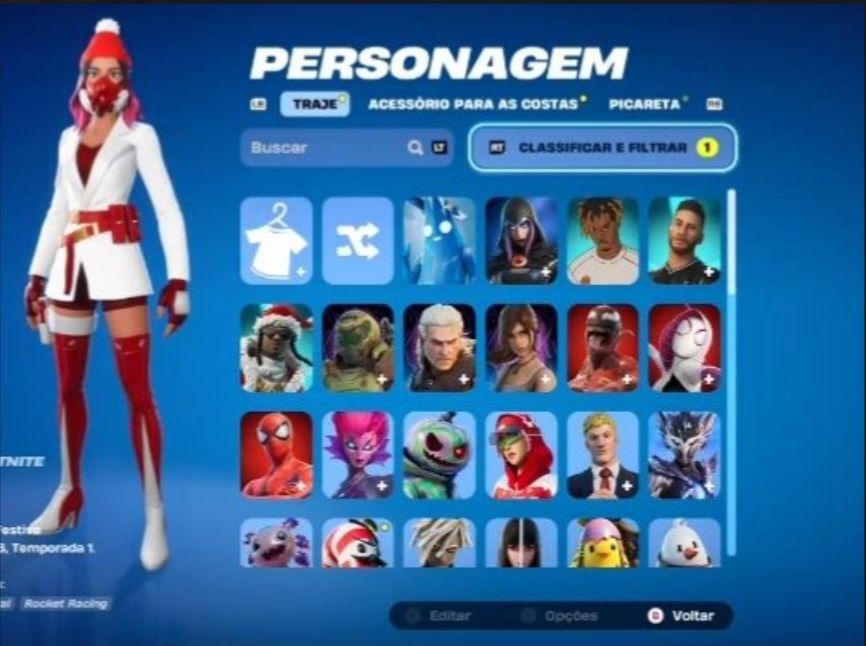 CONTA CASUAL de FORTNITE(+1000 ITENS!!)