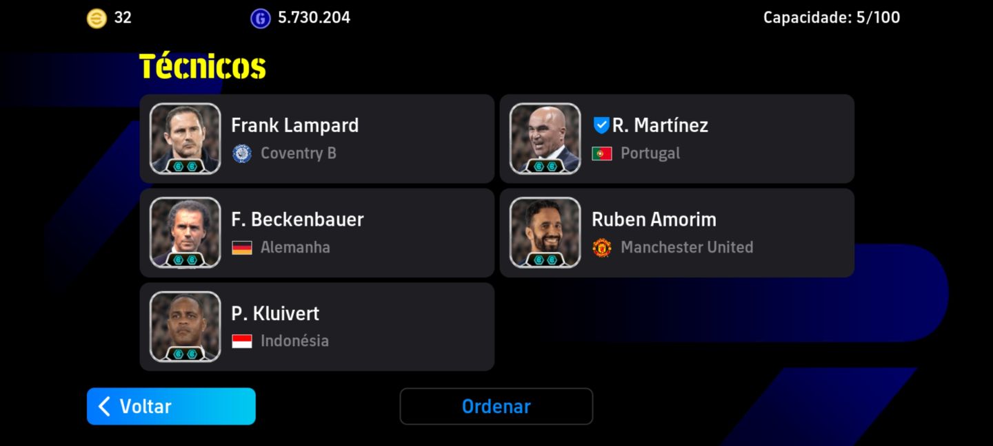 Conta da época do pes força do time 3286