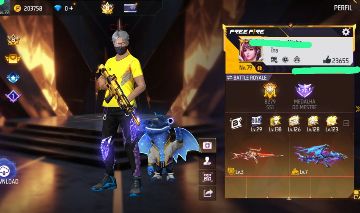 CONTA DE FREEFIRE PRIME 8! COM 870 PEITORAL