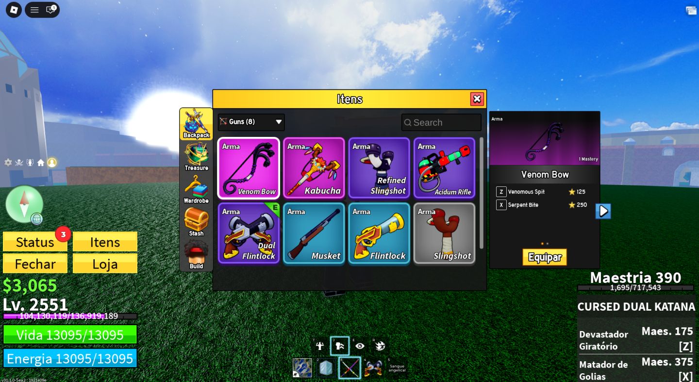 Conta de blox Fruits Completa com Muitas Gamepas, Ice permanente e muitos itens