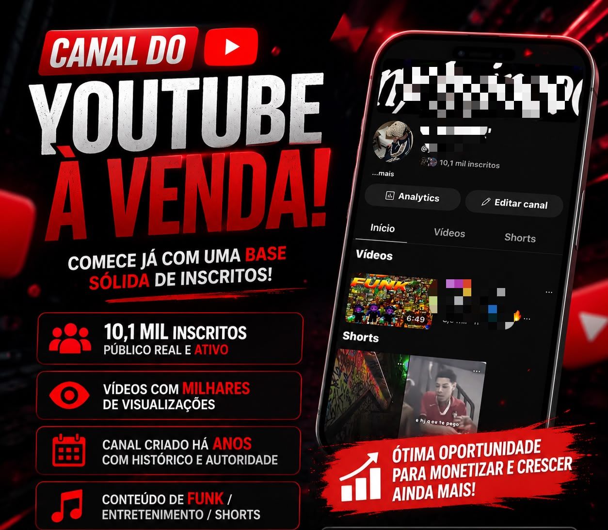 CANAL YOUTUBE 10k DE INSCRISTOS