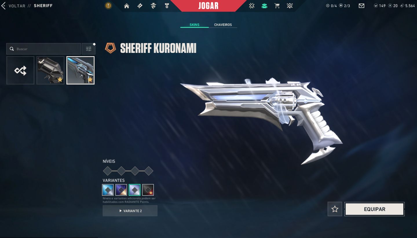 Conta valorant varias skins ex imo 2