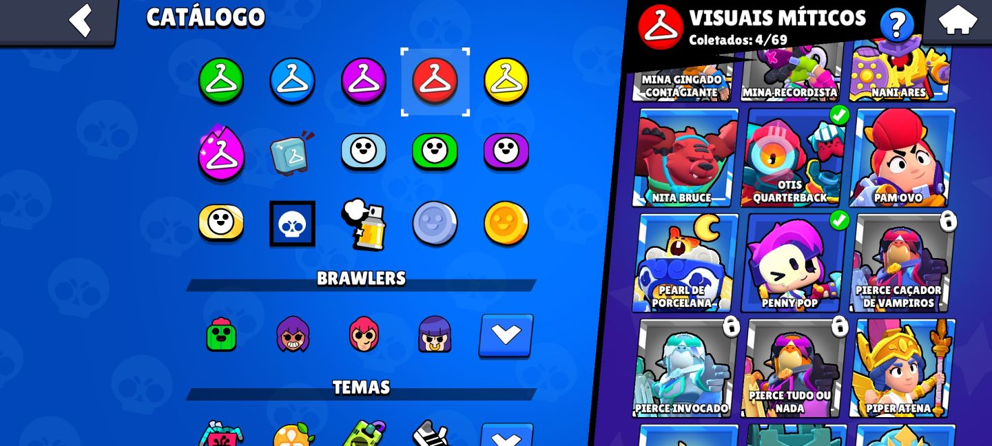 [BRAWL STARS] CONTA COM 75 BRAWLERS, 4 LENDÁRIOS, 9K DE TROFÉUS E VÁRIAS SKINS!