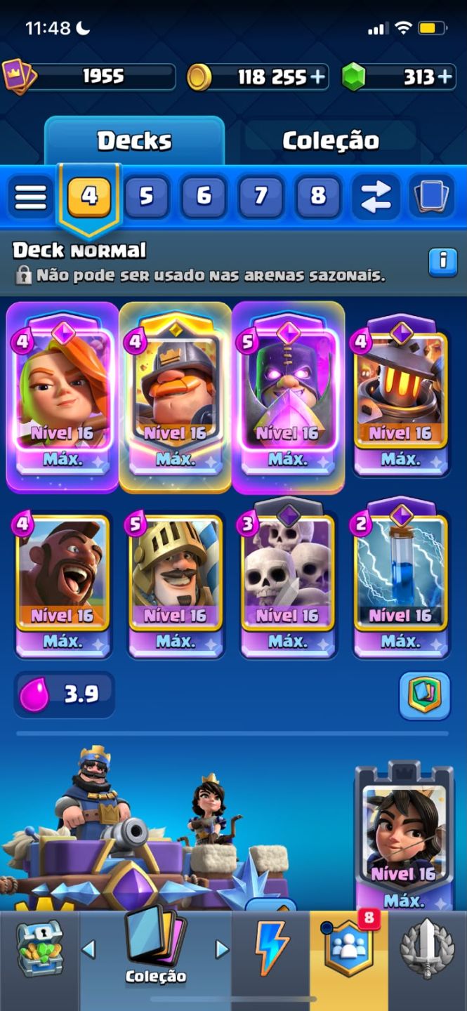 CONTA END-GAME 9 ANOS 14K TROFÉUS NV 16 42 FULL 23 EVOS 23 SKINS TORRE