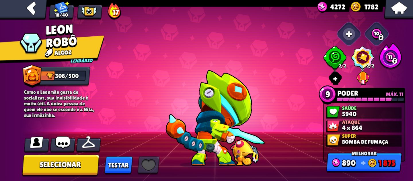 Conta de brawl stars com 3200 troféus personagens lendários e muito mais
