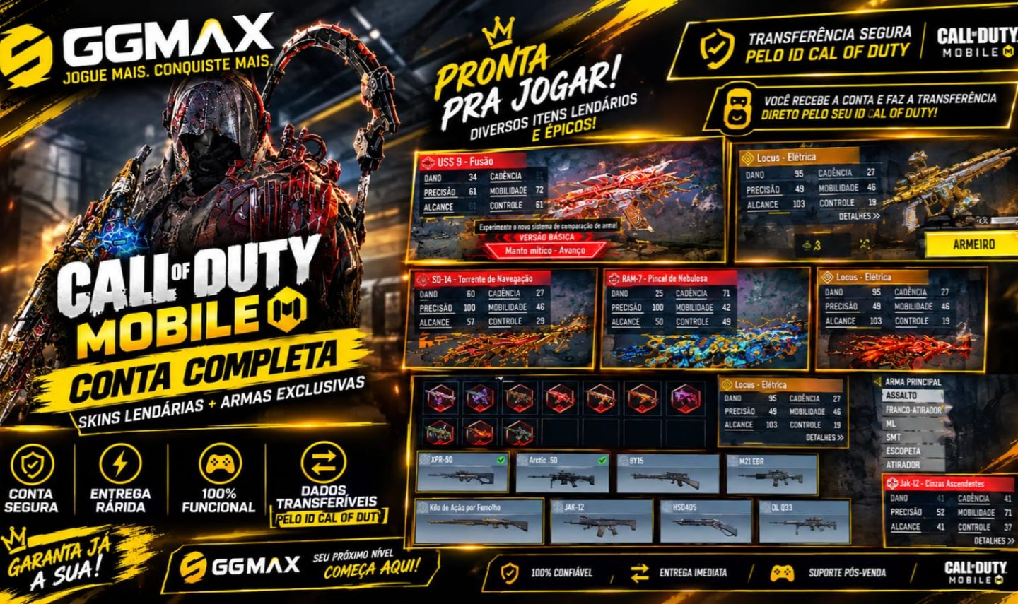 Conta Recheada com 7 MÍTICAS CODM (PROMOÇÃO)