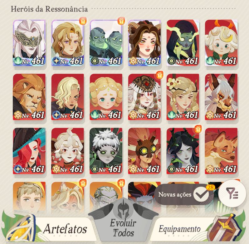 Conta AFK Journey - Global Server