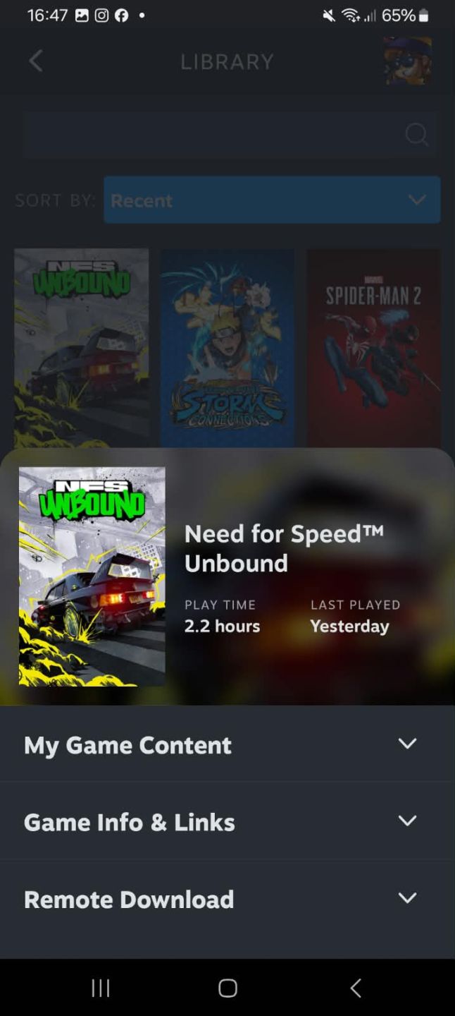 CONTA STEAM | SPIDER-MAN 2 + FC 26 + NFS UNBOUND + NARUTO + SKINS
