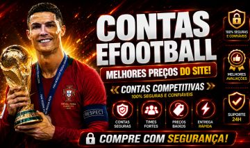 Conta eFootball | Força 3157 | CR7 104 + AGUERO BLITZ + Neymar BLITZ | 4M GP