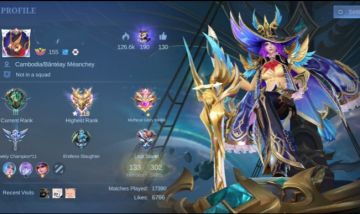 CONTA MOBILE LEGENDS LENDARY | 302 SKINS | 133 HERÓIS | PREMIUM