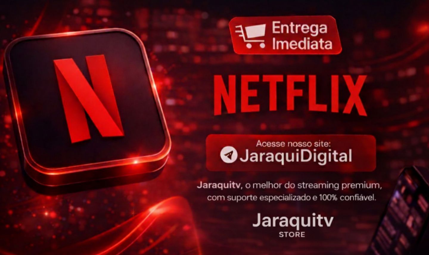 [Menor Preço] NETFLIX 4K PREMIUM 30 DIAS DE GARANTIA!