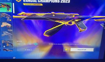 Conta valorant com três skins champions, mais outras 17 de todas as armas 400lvl