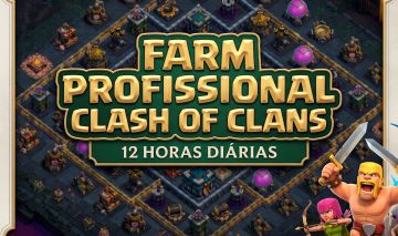 [SEGURO E EFICIENTE] FARM DE RECURSOS COC [12H DIÁRIAS] + BRINDE