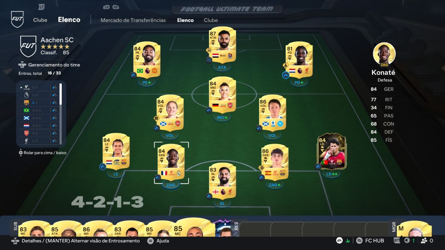 CONTA DE EA FC27 VERSAO ULTIMATE COM 130 K DE COINS MALEN DME.