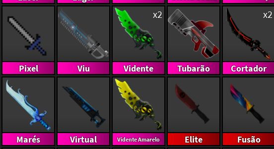 | PROMOÇÃO (MELHORES PREÇOS) | HIGH TIER, SETS & GODLYS - MURDER MYSTERY 2 (MM2)