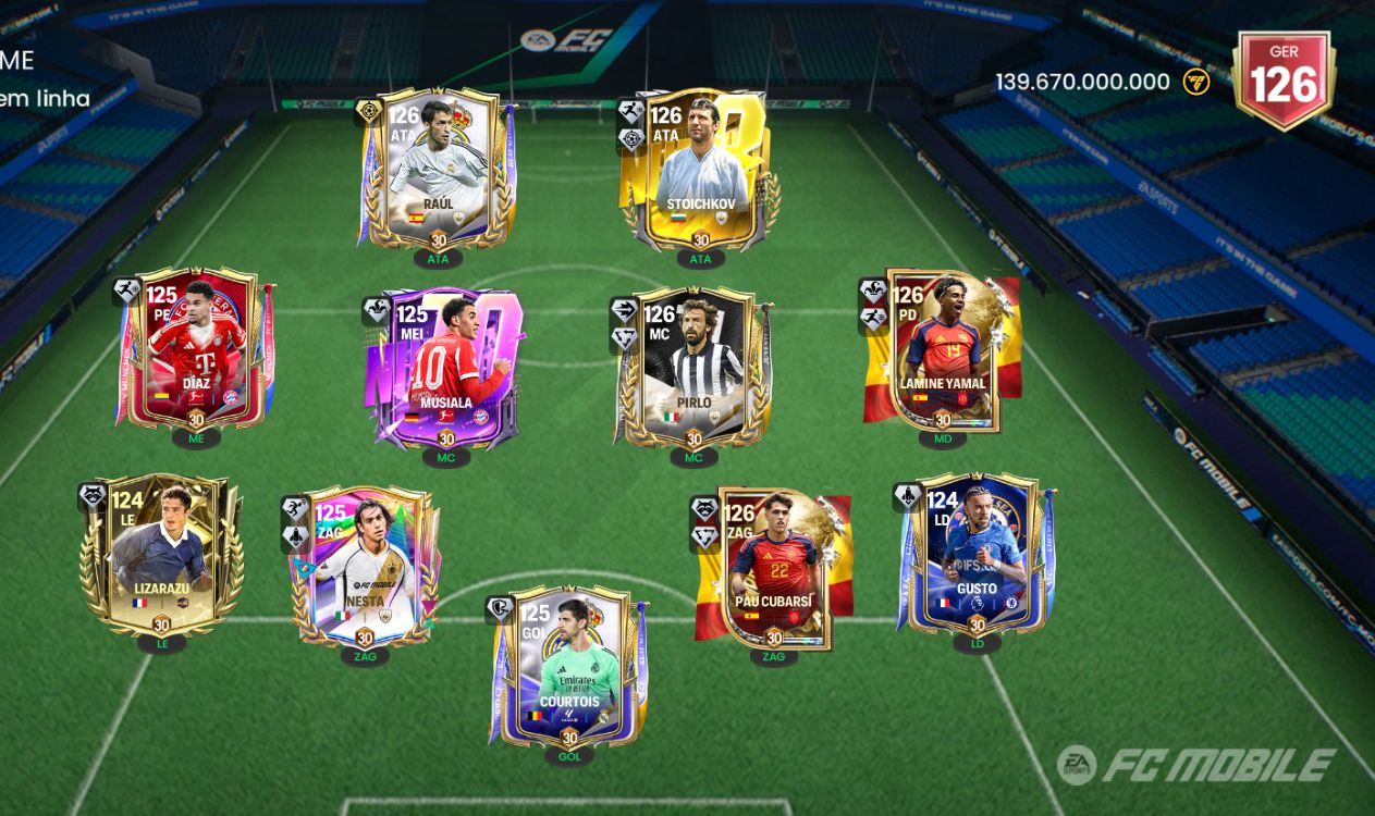 [PROMOÇÃO 5% OFF] FC MOBILE/ FIFA MOBILE GER 126 COM YAMAL GER 126 VIA EA