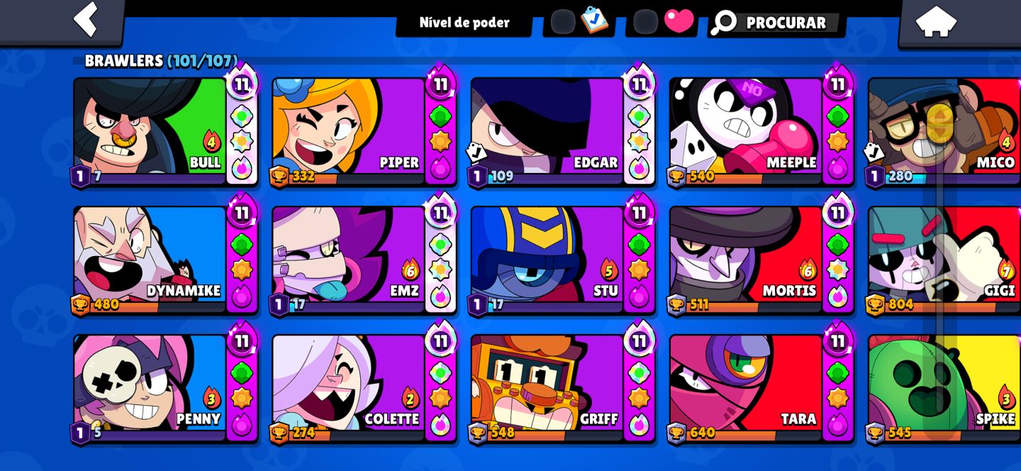 Conta Brawl Stars gemadinha