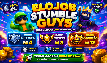 ELO JOB STUMBLE GUYS! (MELHOR PREÇO E AGILIDADE)