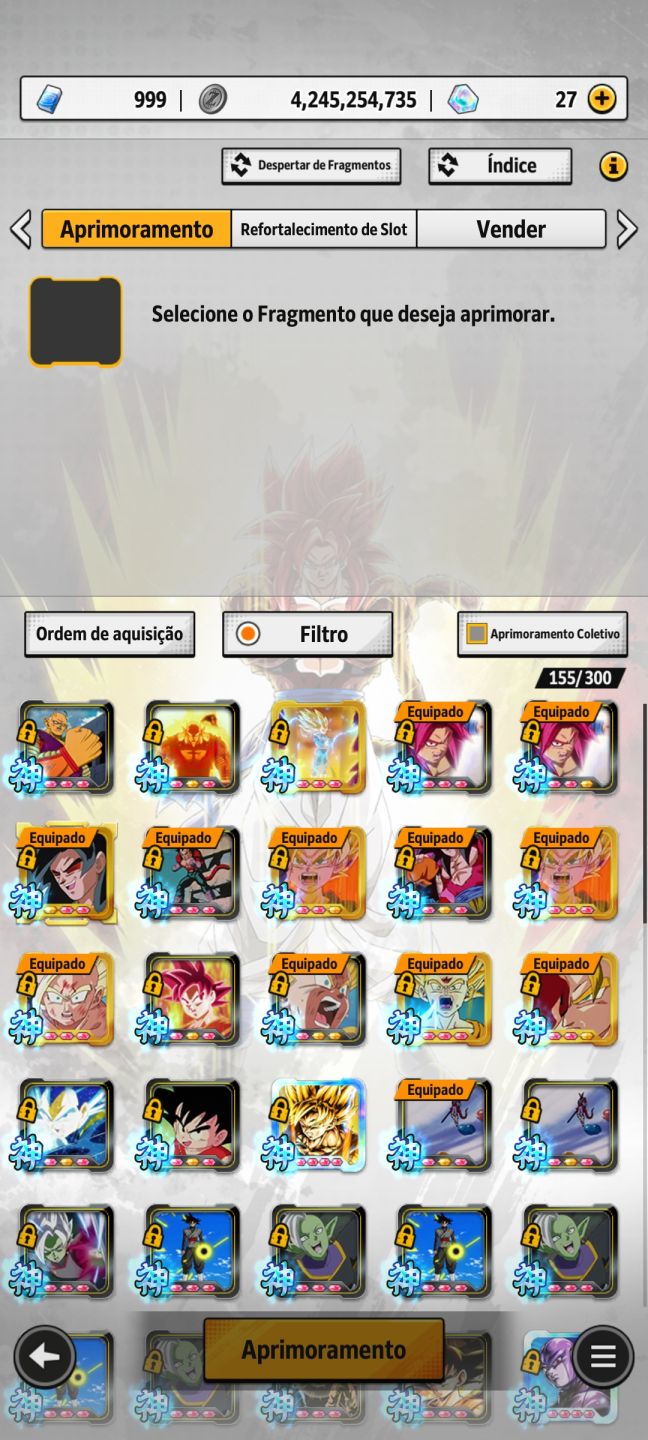 Conta Dragon Ball Legends end game