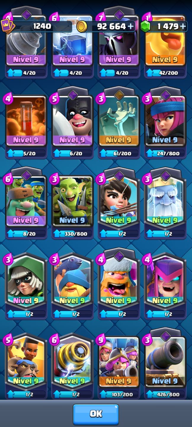 [MENOR PREÇO] Conta Clash Royale 6801 Trofeus + Descriçao