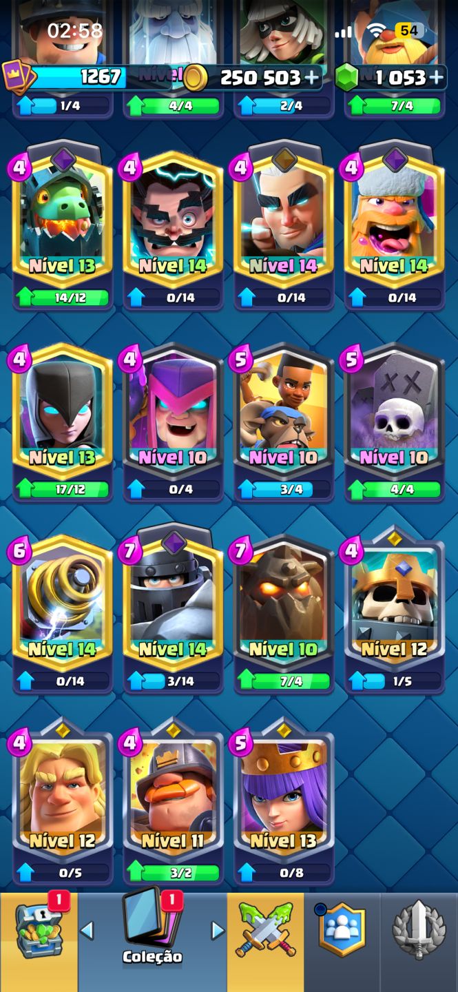 Conta clash royale upada antiga rara com brawl stars