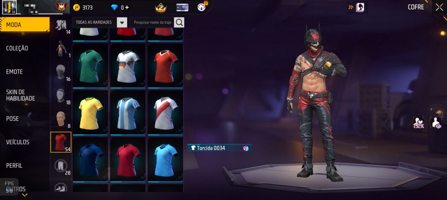 CONTE DE FREE FIRE A VENDA!! ÓTIMO CUSTO BENEFÍCIO CAMISA DE TIME E MAIS!