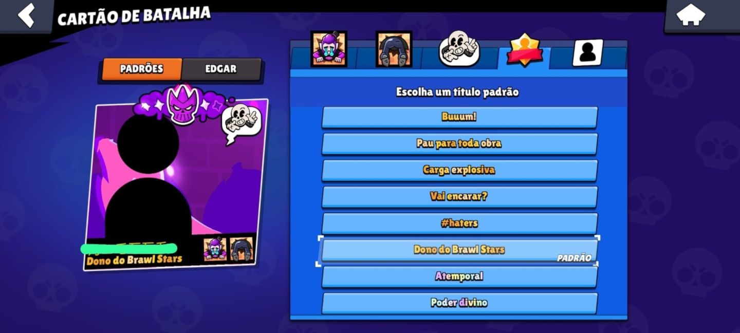 Brawl stars CONTA 9/10, +5 passe comprados, skin edgar rara