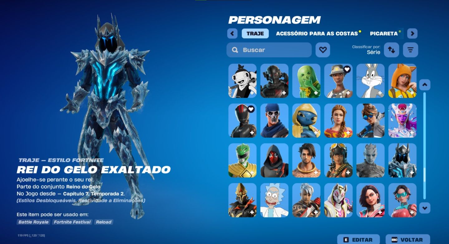 Conta de fortnite old